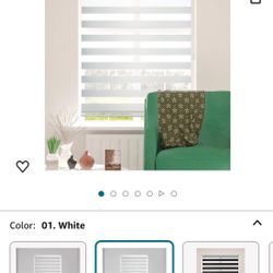 Zebra Shades. 70” X 72 ShadesU Zebra White Shades