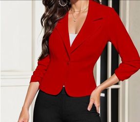 Hybrid & Company Women's Comfy Ponte Blazer
Soft ponte fabric, comfortable stretch design, classic blazer silhouette, suitable for office and professi