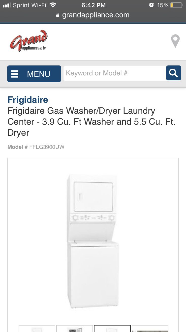 Stackable - apartment size Washer and Dryer