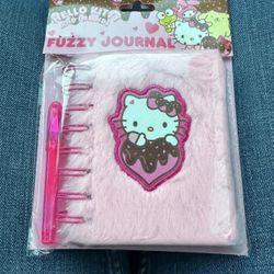 Hello Kitty  Valentine’s Fuzzy Journal 