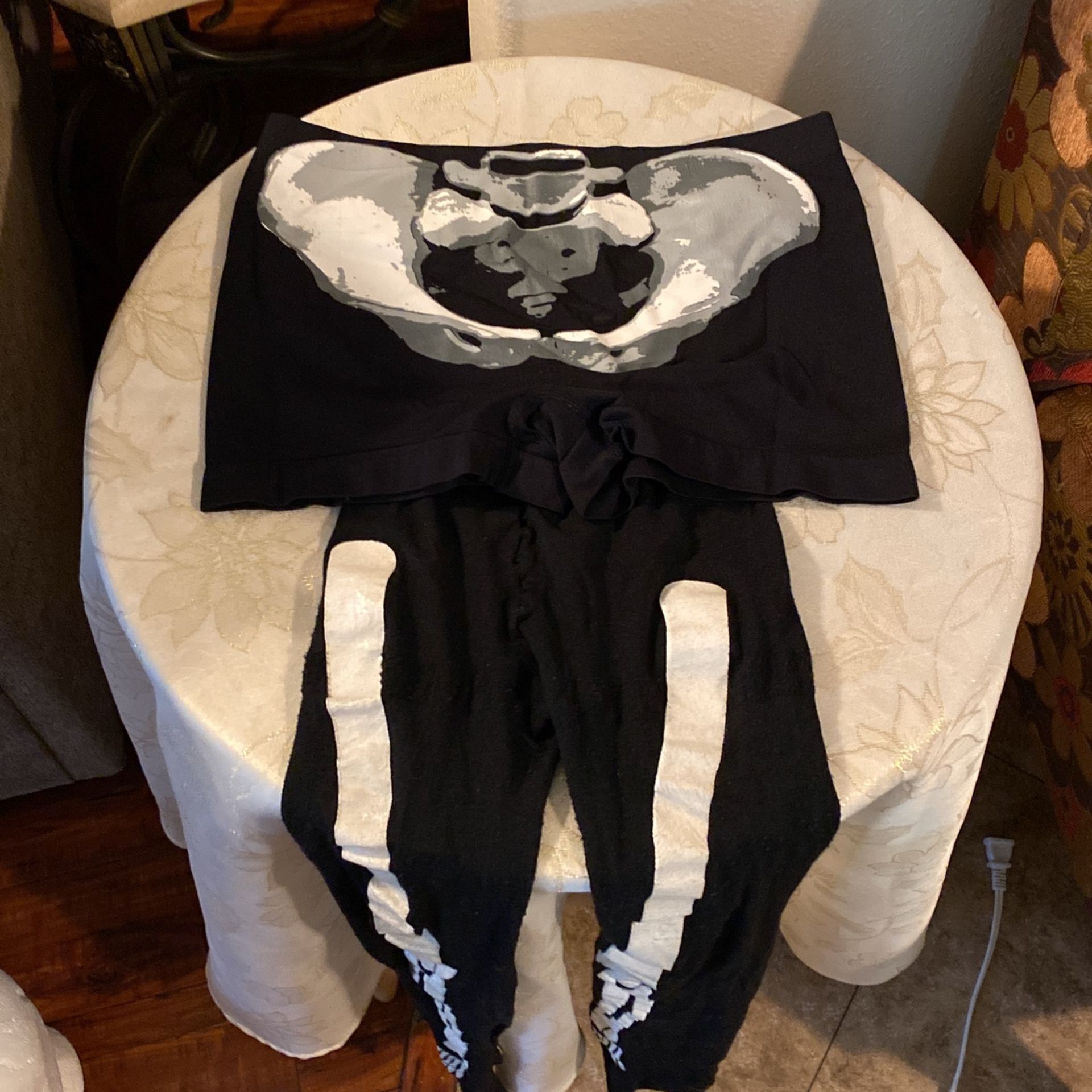 Skeleton Booty Shorts/Nylons
