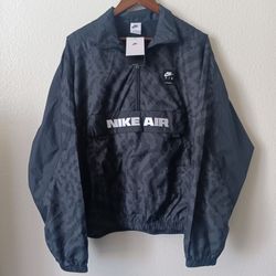 Sizes M Nike Air Men’s All Over Print 1/2 Zip Oversized Woven Jacket