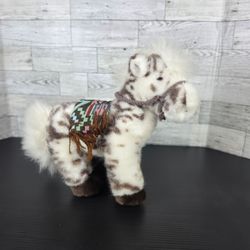 Vintage Mary Meyer Spotted Pinto Horse Plush Stuffed Animal Western 10” 1(contact info removed)