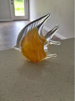 GLASS BLOWN ANGLE FISH