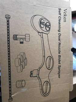 Self Cleaning Dual Nozzel Bidet Sprayer