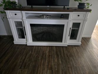 Lord fireplace with cabinets and drawers