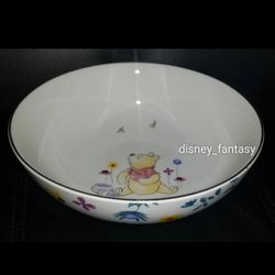 Disney Winnie the Pooh Among the Flowers Ceramic Serving Bowl Floral/Spring