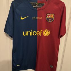 2008/2009 Barca Home Champions Leauge Jersey