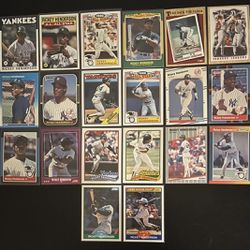 Rickey Henderson HOF Baseball Player Card Bundle 1986 to 1989