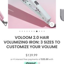 NIB Voloom Hair Volumizing Iron
