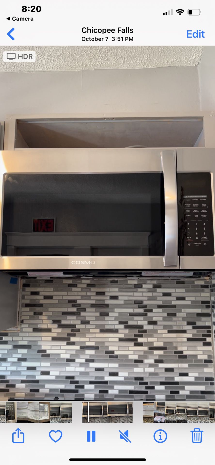 Top Range Stainless teal Microwave Brand New 