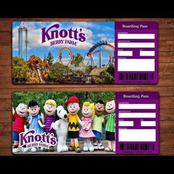 Knotts Berry Farm Tickets X3 