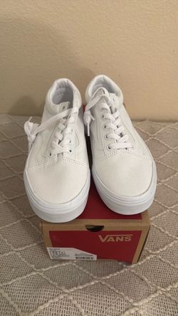 Vans Old Skool All White Low-Top Sneakers