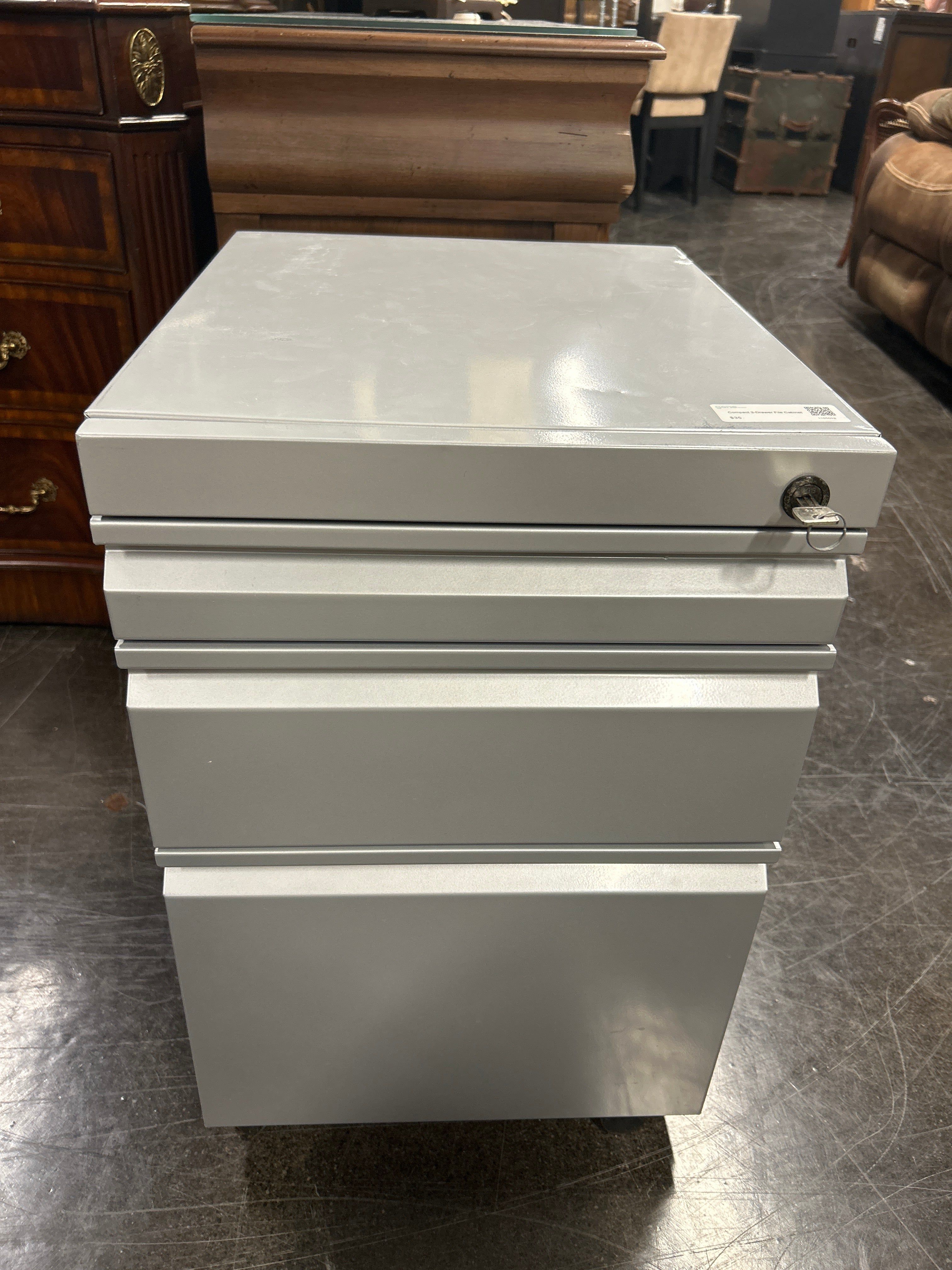 Compact 3-Drawer File Cabinet