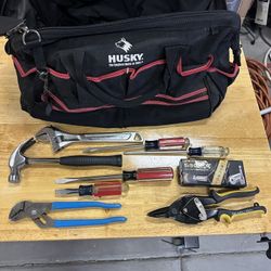 Husky Tool Bag With Tools, New And Used