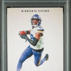 2024 Origins Justin Jefferson Blank Slate #13  PSA 10 Vikings POP 1!