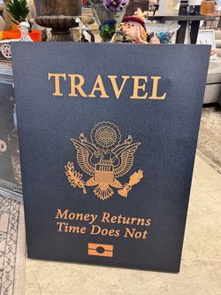 Travel Quote Decorative Wall Sign