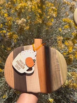 Pumpkin cuttings boards.