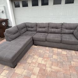 *Free Delivery* Ashley Furniture Gray Sectional Couch Sofa