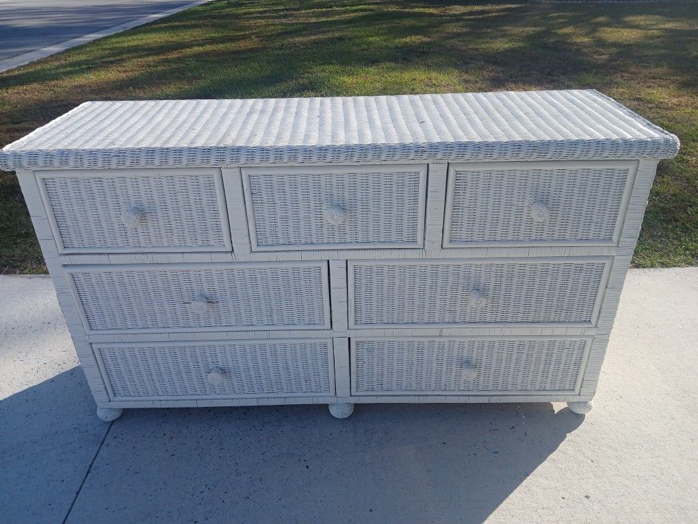 Wicker Dresser