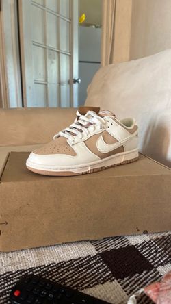 Nike Dunk Low White and Tan Sneaker