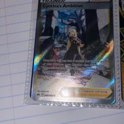 Cynthia’s Ambition Trainer Pokemon Card