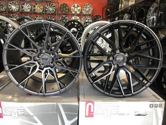 new 20 inch staggered wheels and tires