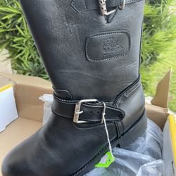 Bulldozer Construction Boots (biker Style)