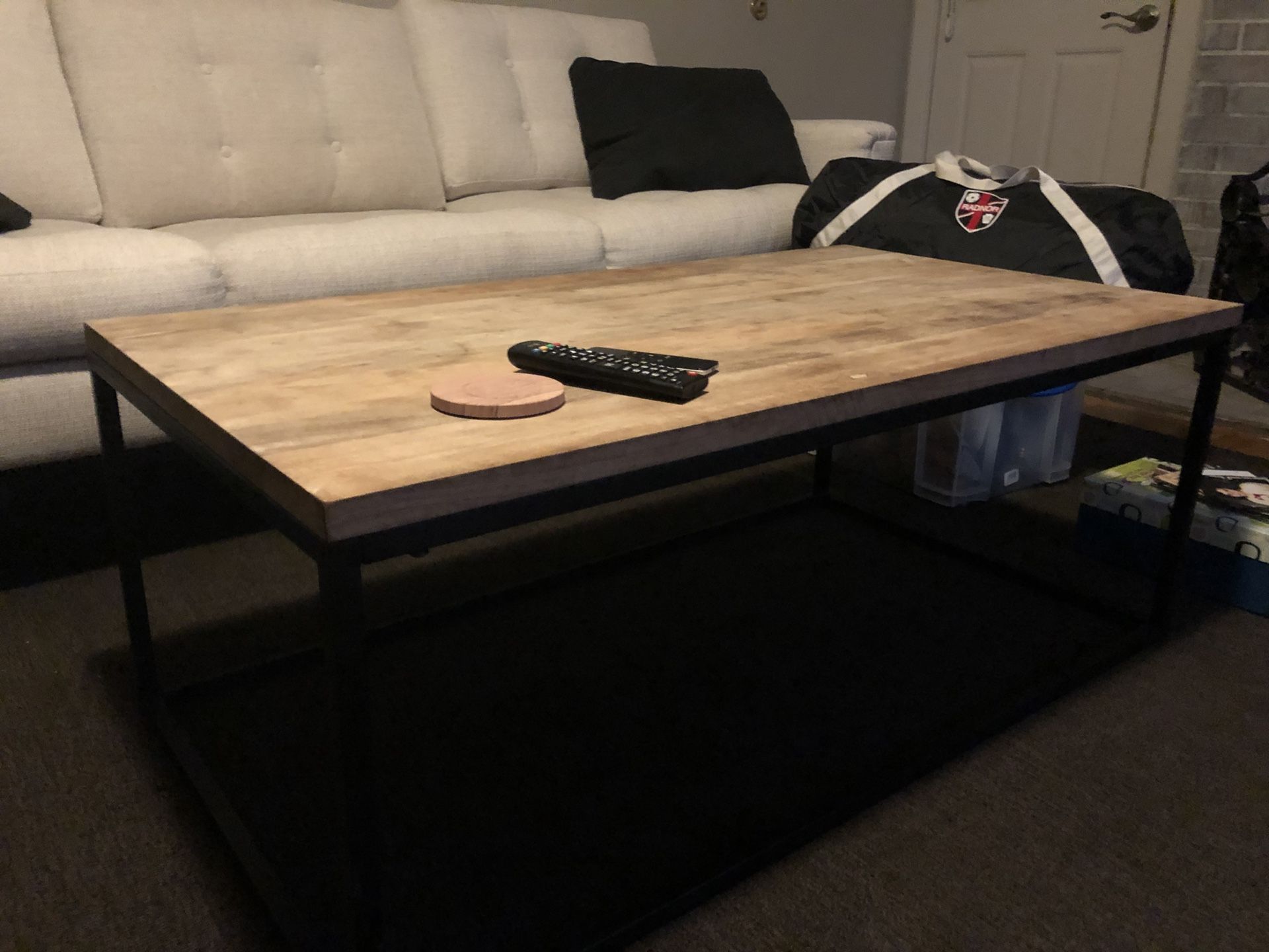West Elm Mango Wood Coffee and Side Tables