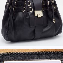 Jimmy Choo Ramon - Black Leather Shoulder bag