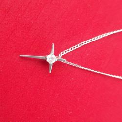 925 STARLING SILVER CROSS NECKLACE