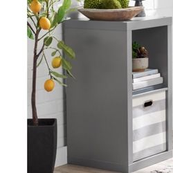 Bookcase, Bookshelves, Organizer , 2 -cubes, Gray 