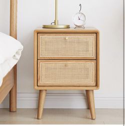 Rattan Nightstand- 1 Available 