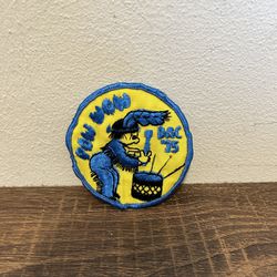 Pow Wow DAC ‘75 Patch Boy Scouts Embroidery Drummer Boy Vintage