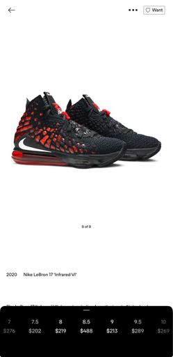 LeBron 17 Infrared VI