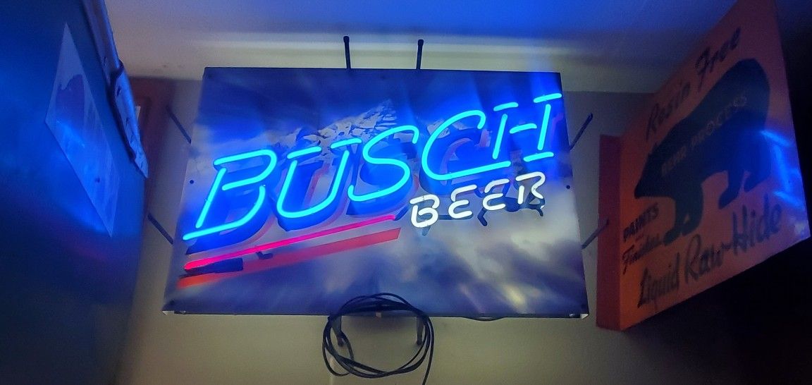 Busch Beer Neon Sign