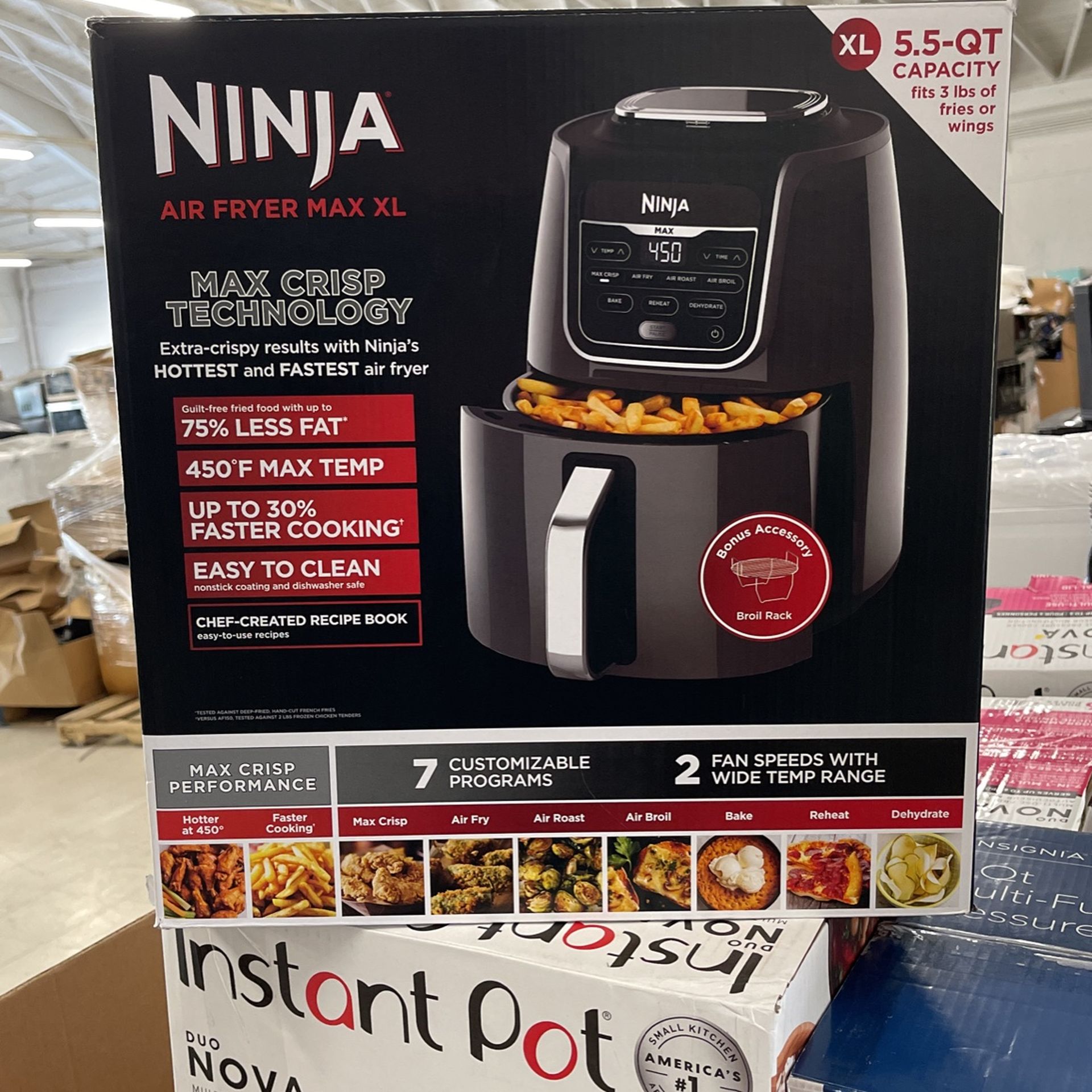 Ninja - Air Fryer Max XL 5.5 Quart - New/Open Box