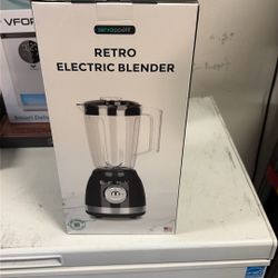 Servappetit Retro Serv 52oz Electric Blender 300W Vintage Black Smoothie Maker
