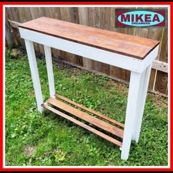 Farmhouse Rustic Primitive Pallet Sofa Table Console Table Planter Stand Potting Table 