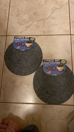 6 piece set plant coaster (6”,8”,10”), Made in YSA