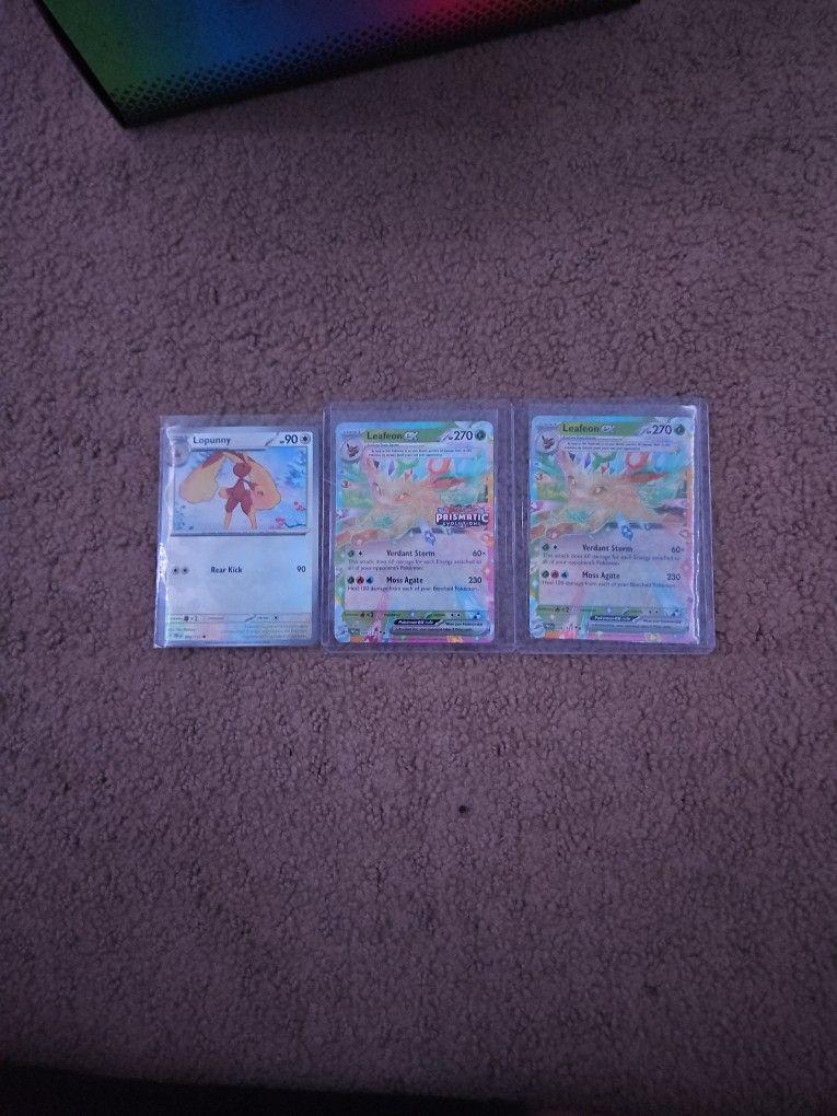 Prismatic Pokemon Cards (Check Desc)