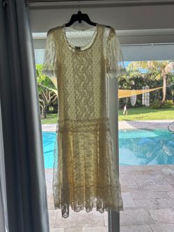 Champagne Lace Dress