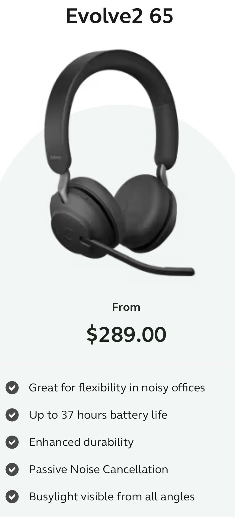 Bluetooth Headset - Jabra - Noise Cancelling - Great For Work!