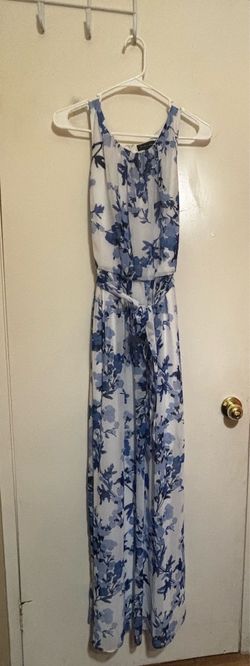 Blue floral dress