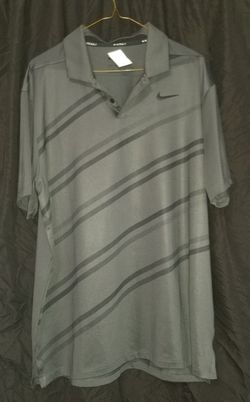 Nike Dri Fit Polo Gray large