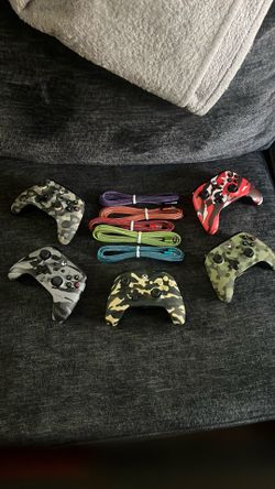 CAMOUFLAGE Xbox one controllers + 10FT charger cable WIRED Camouflage series s x console