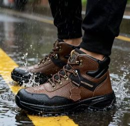 Jerko Heavy-Duty Waterproof Work Boots: Anti-Slip & Impact Protection for Ultimate Safety