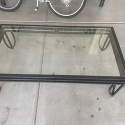 Metal/Glass Top Coffee Table