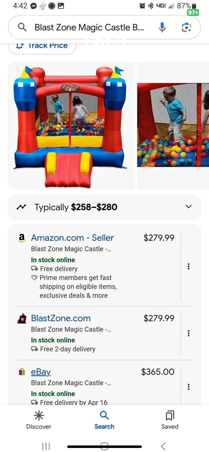 Blast Zone Magic Bouncy House
