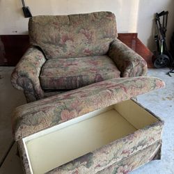 Tv Chair And Ottoman
